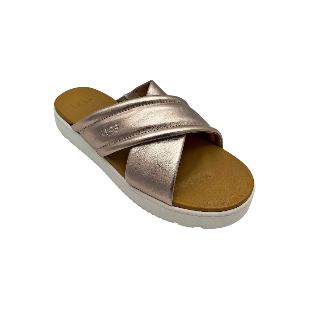 UGG Women's Zayne Crossband Sandal Rose Gold - Medium